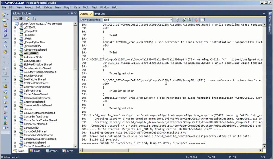 Compiling CC3D on Windows Part 2 (Advanced)
